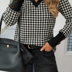 Kadın Uzun Kollu V Yakalı Desenli Süprem Bluz , 29372 Kadın Uzun Kollu V Yakalı Desenli Süprem Bluz , 29372