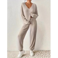 Kadın Uzun Kollu V Yakalı Kaşkorse Bluz Ve Pantolon Ikili Takım , 29400 Kadın Uzun Kollu V Yakalı Kaşkorse Bluz Ve Pantolon Ikili Takım , 29400