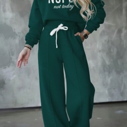 Kadın Uzun Kollu Nope Baskılı Beli Ribanalı Ikili Takım , 29397 Kadın Uzun Kollu Nope Baskılı Beli Ribanalı Ikili Takım , 29397