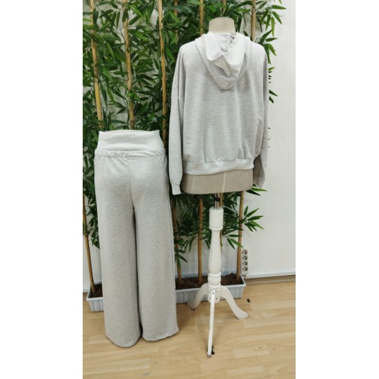 Kadın Uzun Kollu Nope Baskılı Beli Ribanalı Ikili Takım , 29396