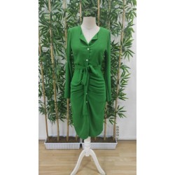 Kadın Uzun Kollu önden Düğmeli Beli Kuşaklı Aerobin Midi Elbise , 29438 Kadın Uzun Kollu önden Düğmeli Beli Kuşaklı Aerobin Midi Elbise , 29438