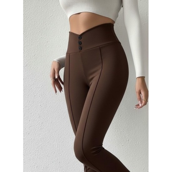 Kadın Yüksek Bel önden Düğmeli Dalgıç Tayt , 29455 Kadın Yüksek Bel önden Düğmeli Dalgıç Tayt , 29455