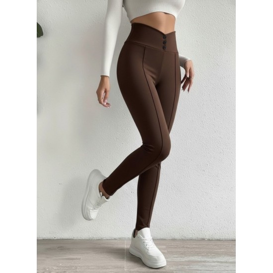 Kadın Yüksek Bel önden Düğmeli Dalgıç Tayt , 29455 Kadın Yüksek Bel önden Düğmeli Dalgıç Tayt , 29455