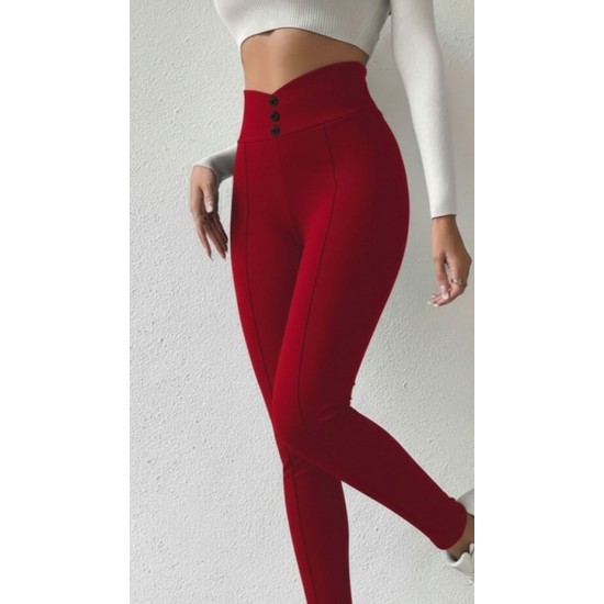 Kadın Yüksek Bel önden Düğmeli Dalgıç Tayt , 29454 Kadın Yüksek Bel önden Düğmeli Dalgıç Tayt , 29454