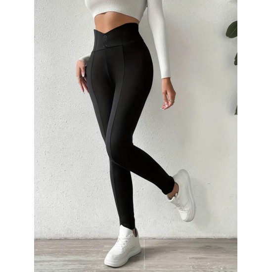 Kadın Yüksek Bel önden Düğmeli Dalgıç Tayt , 29453 Kadın Yüksek Bel önden Düğmeli Dalgıç Tayt , 29453