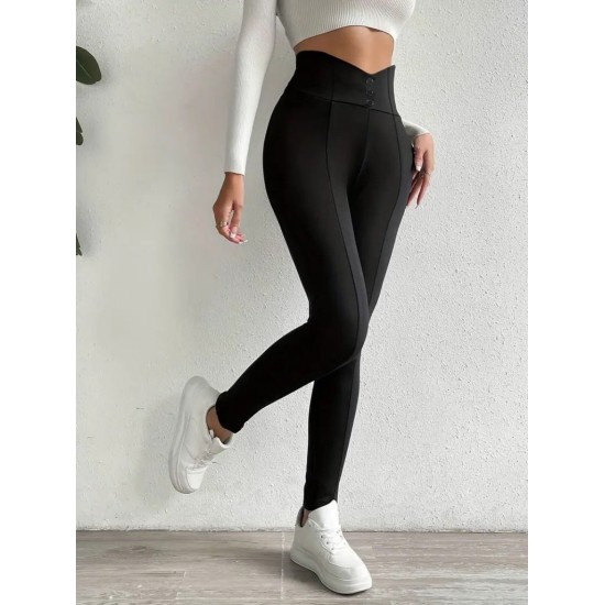 Kadın Yüksek Bel önden Düğmeli Dalgıç Tayt , 29453 Kadın Yüksek Bel önden Düğmeli Dalgıç Tayt , 29453