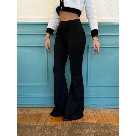 Kadın Yüksek Bel Ispanyol Paça Dalgıç Pantolon , 29461 Kadın Yüksek Bel Ispanyol Paça Dalgıç Pantolon , 29461