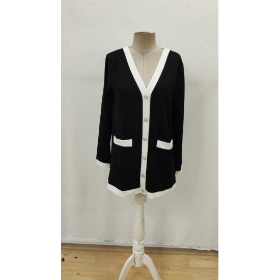 Kadın Uzun Kollu Cepli önden Düğmeli Uzun Modal Ceket , 29466 Kadın Uzun Kollu Cepli önden Düğmeli Uzun Modal Ceket , 29466