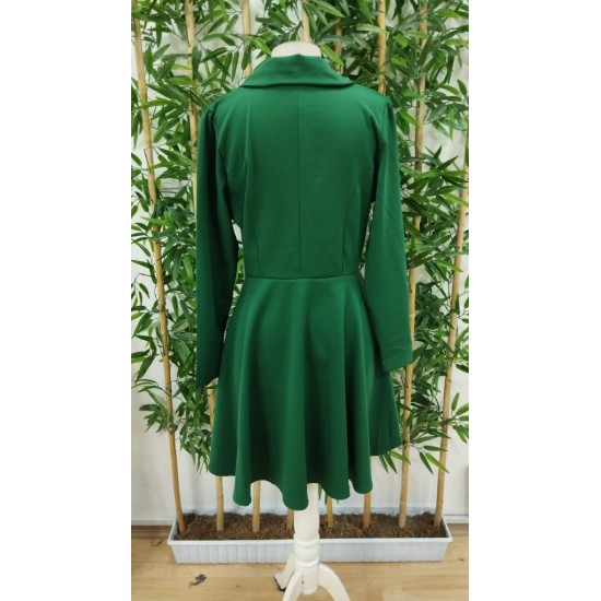 Kadın Uzun Kollu Yakalı önden Düğmeli Uzun Atlas Blazer Ceket, 29465 Kadın Uzun Kollu Yakalı önden Düğmeli Uzun Atlas Blazer Ceket, 29465