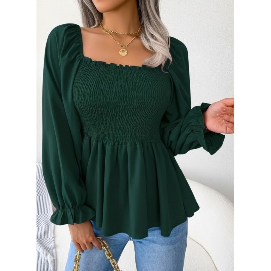 Kadın Uzun Kollu Geometrik Yakalı Gipe Detaylı Krep Bluz , 29483 Kadın Uzun Kollu Geometrik Yakalı Gipe Detaylı Krep Bluz , 29483