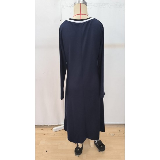 Kadın Uzun Kollu V Yakalı Midi Modal Elbise , 29486