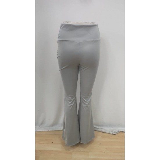 Kadın Yüksek Bel Ispanyol Paçalı Pantolon Tayt, 29491