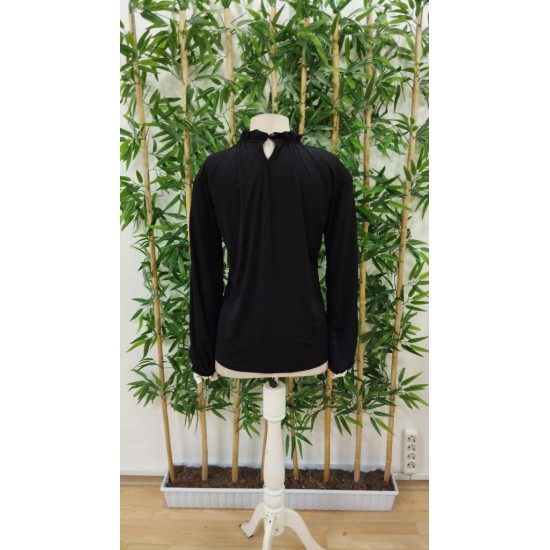 Kadın Uzun Kollu Omuzlardan Açık Sandy Bluz, 29508