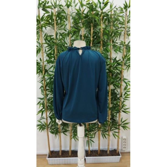 Kadın Uzun Kollu Omuzlardan Açık Sandy Bluz, 29507