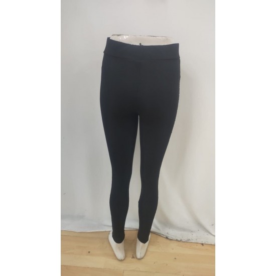 Kadın Yüksek Bel Yarı şerit Pul Payetli Dalgıç Tayt , 29532