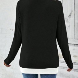 Kadın Uzun Kollu V Yakalı Yandan Düğmeli Yün Viskon Bluz , 29520 Kadın Uzun Kollu V Yakalı Yandan Düğmeli Yün Viskon Bluz , 29520