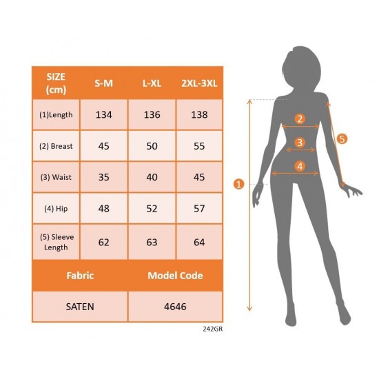 Kadın Uzun Kollu Kruvaze Yakalı Beli Kuşaklı Uzun Saten Elbise , 29550