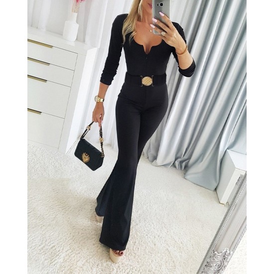 Kadın Uzun Kollu Yakası Açık Kemerli Uzun Modal Tulum, 29548 Kadın Uzun Kollu Yakası Açık Kemerli Uzun Modal Tulum, 29548