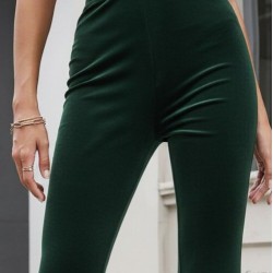 Kadın Yüksek Bel Paçaya Doğru Genişleyen Kadife Pantolon , 29542