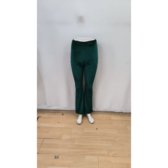 Kadın Yüksek Bel Paçaya Doğru Genişleyen Kadife Pantolon , 29542