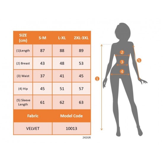 Kadın Uzun Kollu V Dantel Yakalı Mini Kadife Elbise , 29563