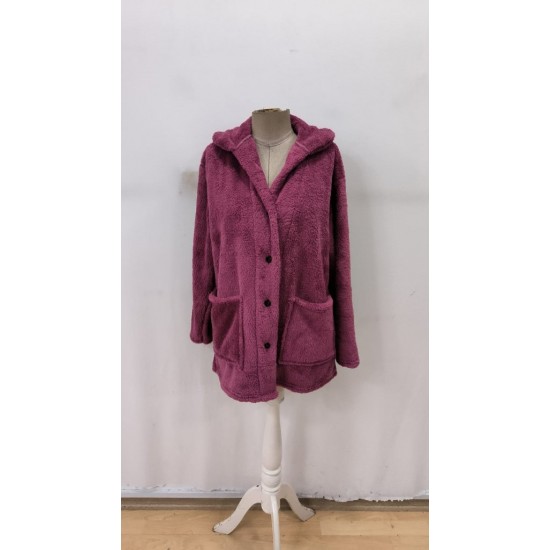 Kadın Uzun Kollu Yakalı önden Düğmeli Welsoft Kaban , 29583