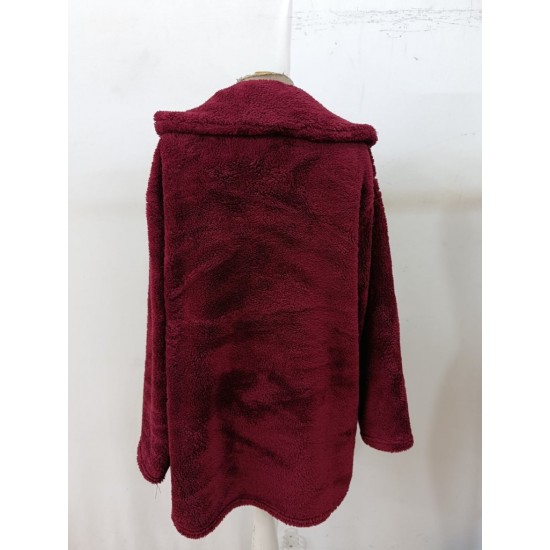 Kadın Uzun Kollu Yakalı önden Düğmeli Welsoft Kaban , 29581