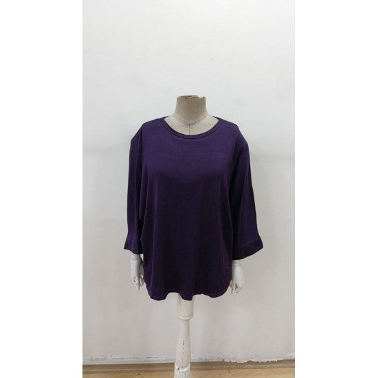 Kadın Truvakar Kollu Bisiklet Yaka Viskon Bluz , 29588