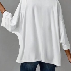 Kadın Truvakar Kollu Bisiklet Yaka Viskon Bluz , 29587 Kadın Truvakar Kollu Bisiklet Yaka Viskon Bluz , 29587