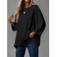 Kadın Truvakar Kollu Bisiklet Yaka Viskon Bluz , 29586