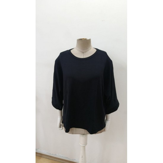 Kadın Truvakar Kollu Bisiklet Yaka Viskon Bluz , 29586