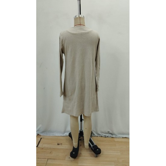 Kadın Askılı Yuvarlak Yakalı önü Düğmeli şardonlu Kaşkorse Mini Elbise Ve Kısa Ceket, 29641