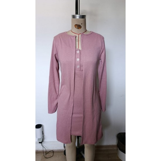 Kadın Askılı Yuvarlak Yakalı önü Düğmeli şardonlu Kaşkorse Mini Elbise Ve Kısa Ceket, 29640 Kadın Askılı Yuvarlak Yakalı önü Düğmeli şardonlu Kaşkorse Mini Elbise Ve Kısa Ceket, 29640