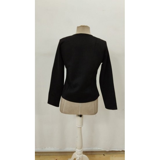 Kadın Uzun Kollu Yuvarlak Yaka önden Fermuarlı Süet Ceket, 29684