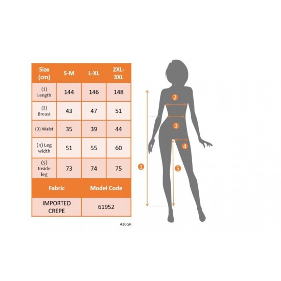 Kadın Tek Omuzdan Açık Balıkçı Yaka Taş Detaylı Uzun Ithal Krep Tulum , 29675