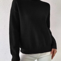 Kadın Uzun Kollu Balıkçı Yaka Triko Bluz , 29724