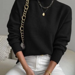 Kadın Uzun Kollu Balıkçı Yaka Triko Bluz , 29724 Kadın Uzun Kollu Balıkçı Yaka Triko Bluz , 29724