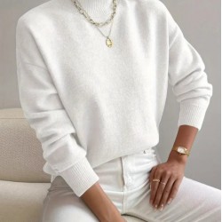 Kadın Uzun Kollu Balıkçı Yaka Triko Bluz , 29723 Kadın Uzun Kollu Balıkçı Yaka Triko Bluz , 29723