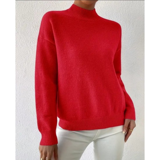 Kadın Uzun Kollu Balıkçı Yaka Triko Bluz , 29722 Kadın Uzun Kollu Balıkçı Yaka Triko Bluz , 29722