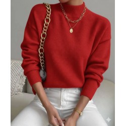 Kadın Uzun Kollu Balıkçı Yaka Triko Bluz , 29722