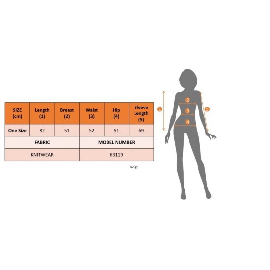 Kadın Uzun Kollu Yarı Balıkçı Yaka Triko Bluz , 29721