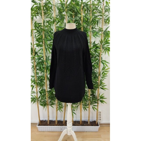 Kadın Uzun Kollu Yarı Balıkçı Yaka Triko Bluz , 29720