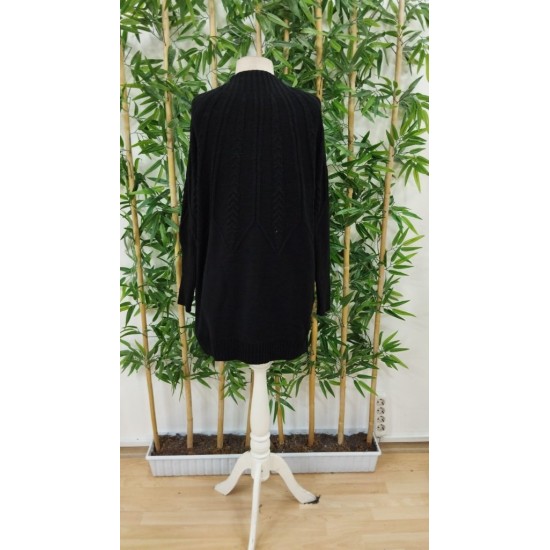 Kadın Uzun Kollu Yarı Balıkçı Yaka Triko Bluz , 29720