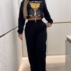 Kadın Uzun Kollu Bisiklet Yaka Desenli Iki Iplik şardonlu Bluz Ve Pantolon Ikili Takım , 29712 Kadın Uzun Kollu Bisiklet Yaka Desenli Iki Iplik şardonlu Bluz Ve Pantolon Ikili Takım , 29712