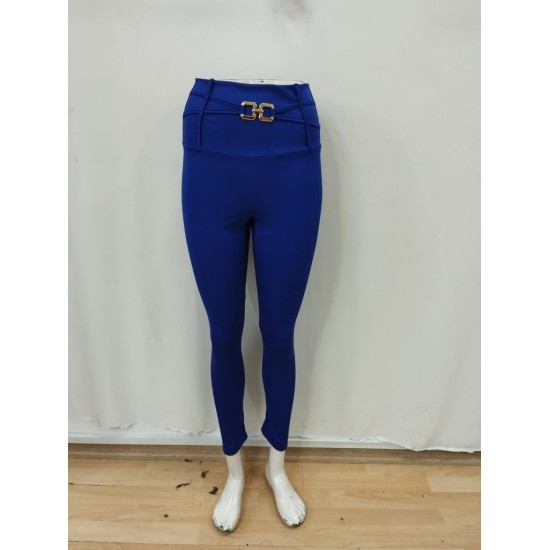 Kadın Yüksek Bel Belden Toka Detaylı Dalgıç Tayt , 29706