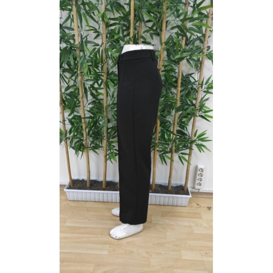 Kadın Yüksek Bel Nervurlu Ithal Krep Pantolon , 29769