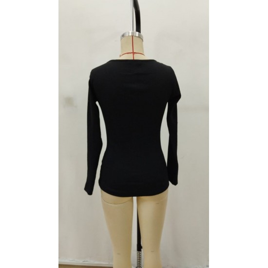 Kadın Uzun Kollu Yakadan Açık Ve Düğme Detaylı Kaşkorse Bluz , 29753