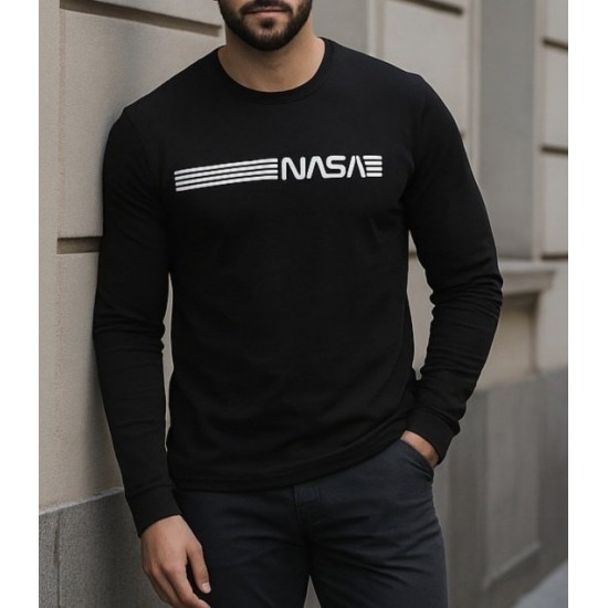 Erkek Uzun Kollu Bisiklet Yaka Viskon Bluz, 29808