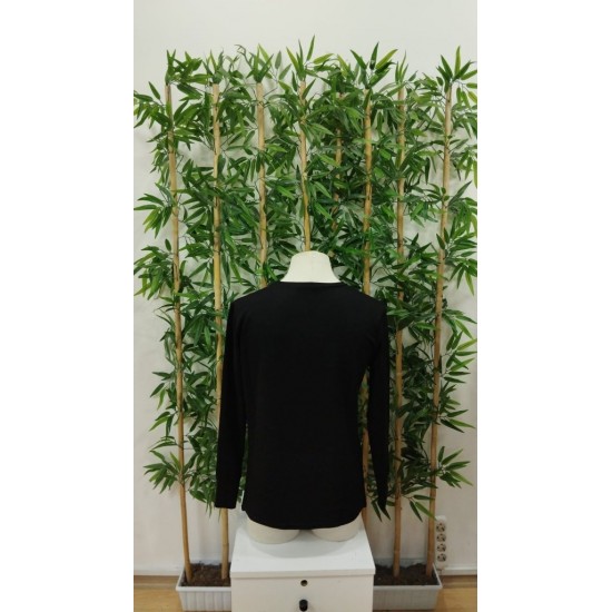 Erkek Uzun Kollu Bisiklet Yaka Viskon Bluz, 29808