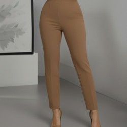 Kadın Yüksek Bel Ithal Krep Pantolon , 29806